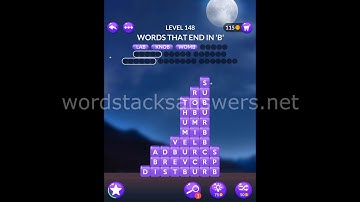 Word Stacks Level 148 Answers