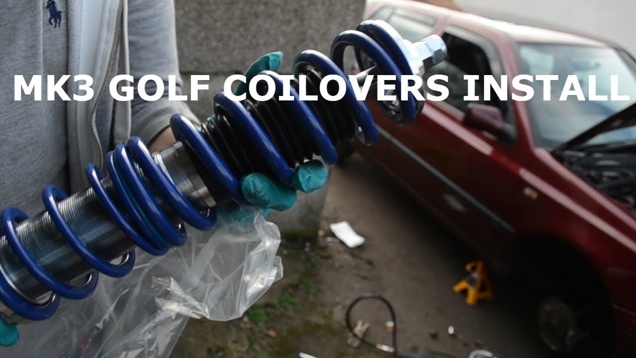 MK3 GOLF COILOVERS QUICK INSTALL YouTube