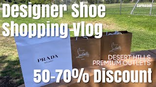 Desert Hills Premium Outlets Shopping Vlog | CHRISTIAN LOUBOUTIN and PRADA | 50-70% OFF | Carlo&Seb