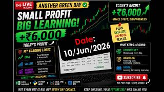 How I Made ₹6K Gross profit with My Excel &amp; Python Trading Setup | EMA + Volume + OI | Kite API