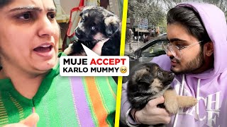 My mom reaction on my first pet 🐶😭 || jatin grover