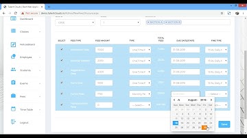 TalentClouds FEES MANAGEMENT MODULE
