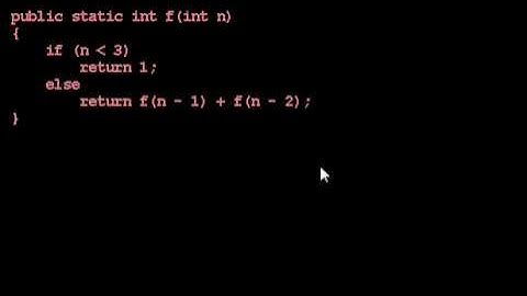 Tracing Recursive Methods 2