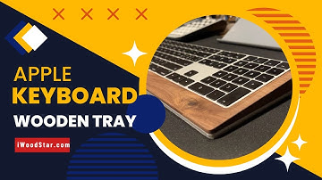 ⌨️ Apple Magic Keyboard Tray 👍 for Keyboard with Numeric Pad and Apple Trackpad Real Walnut Wood