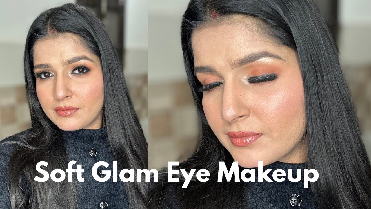 Soft Glam Eye Makeup Tutorial | Peachy Coral Look for Beginners