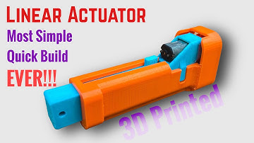The most Simple mini Linear Actuator | 3D Printed