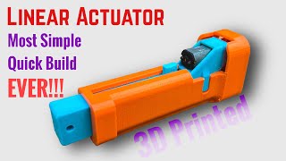 The most Simple mini Linear Actuator | 3D Printed