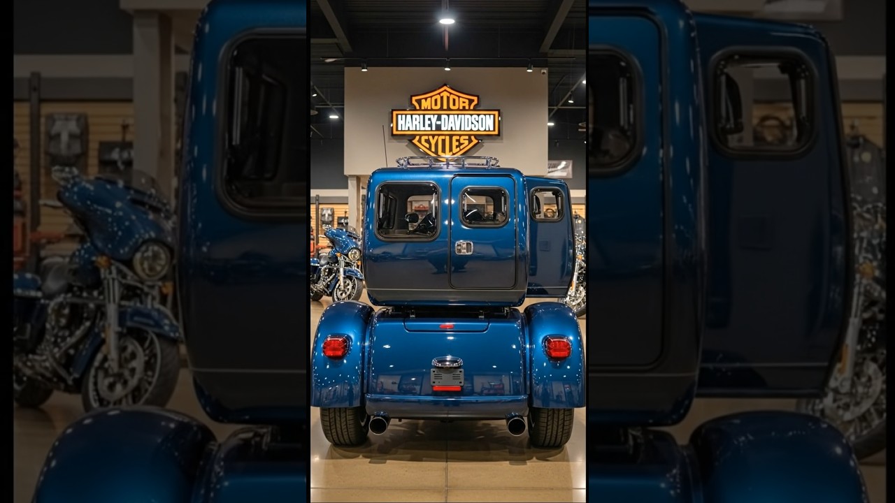 New 2026 Harley Davidson Tri Glide Camper Trike Finally Launched 😱 | Luxury RV Bike on 3 Wheels!