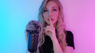 ASMR | Positive Affirmations with Fluffy Mic (Repeating It's Okay and Shh with Hand Movements)
