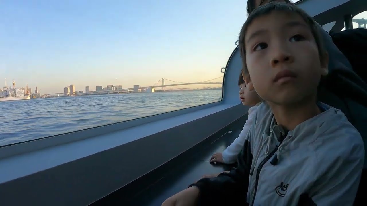On Water Bus in Tokyo Bay | Tokyo Destination | Japan 4K