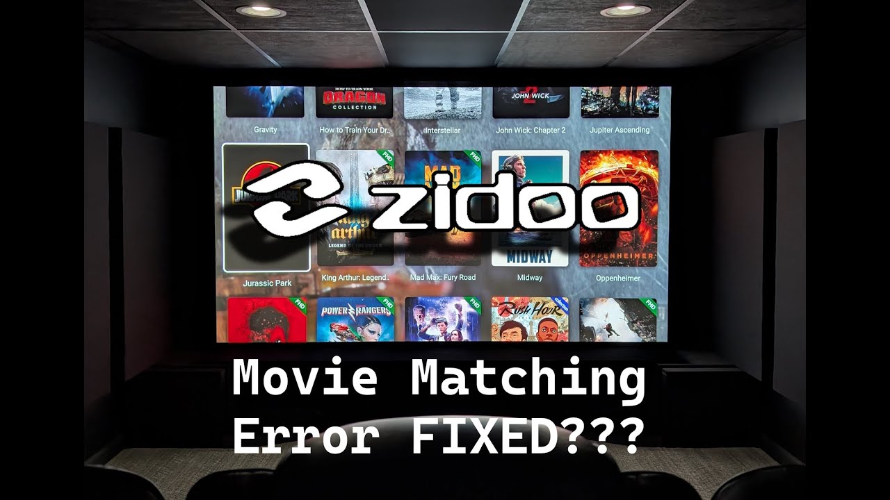 Zidoo z9X 8K Movie Matching Issue FIX! - YouTube