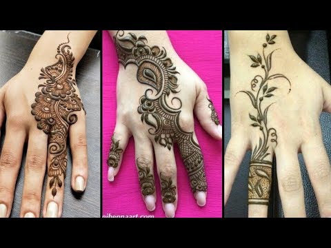 In love with this simple finger design ✨ Instagram- henna_by_hafsahx #... |  TikTok