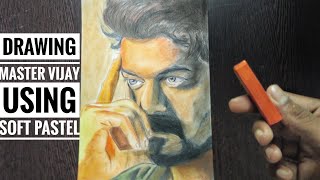 Drawing master Vijay using soft pastel /Drawing spot/ screenshot 2