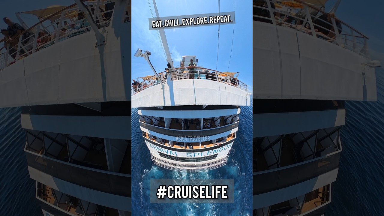 EAT. CHILL. EXPLORE. REPEAT #cruiselife #cruise #cruiseship #vacation #askatraveller #viral #fyp