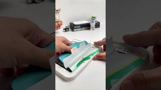 Turns out foldable screen protectors can be this easy to put on#screenprotector #fold #samsungfold7
