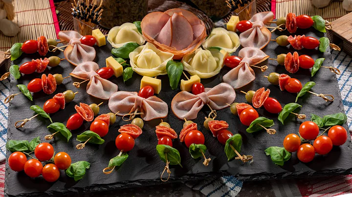 Charcuterie board ideas - quick board with cheese and cold cuts. Party appetizer recipes