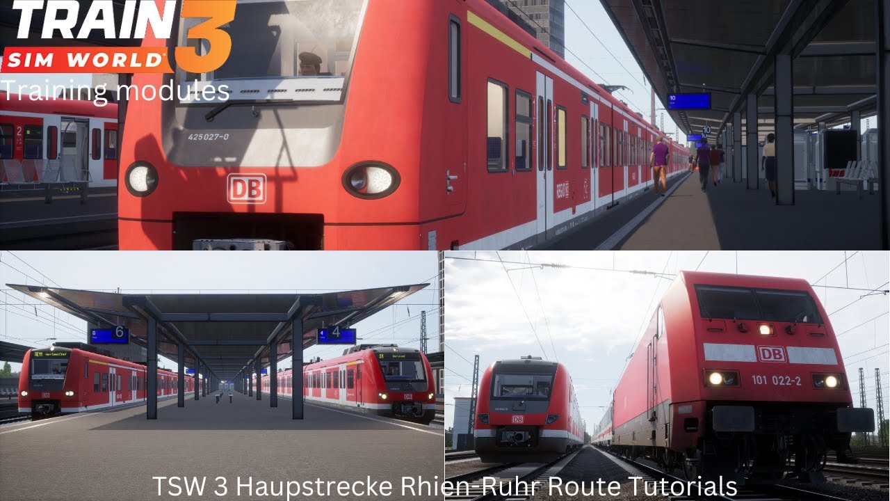 TSW 3 Haupstrecke Rhien Ruhr Tutorial Modules - YouTube