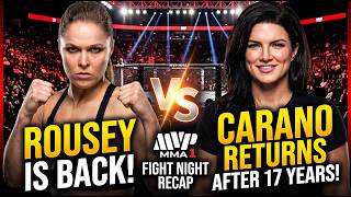 Ronda Rousey & Gina Carano RETURN! | MVP MMA 1 Full Fight Night Recap