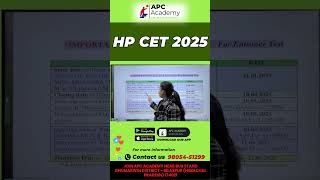 Coaching for CET Entrance Exam in Himachal Crack with #apcacademy #hpcet #cetexam #cet2025