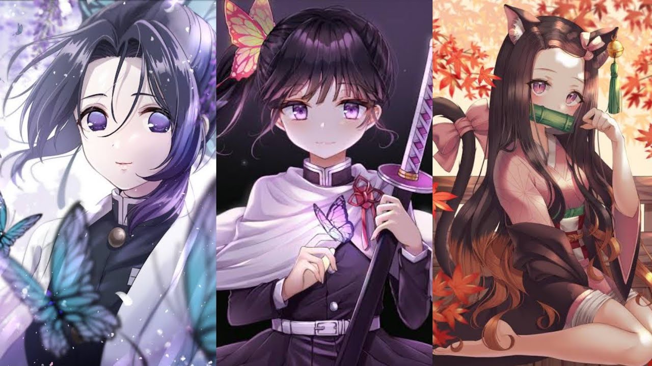 demon slayer girls character singing cheap thrills💞💘