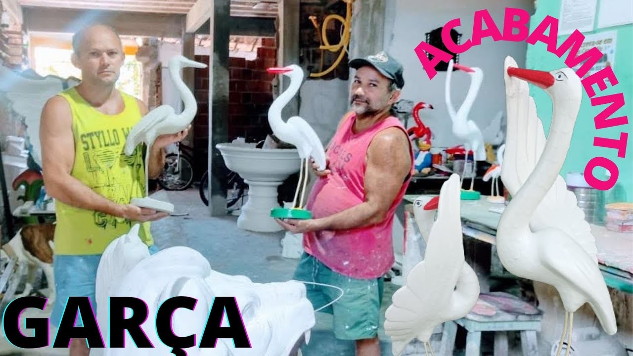 176-ACABAMENTO E PINTURA NA GARÇA ( PASSO A PASSO )