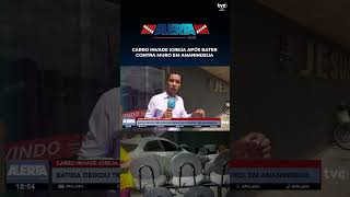 CAR CRASHES INTO CHURCH AFTER HITTING WALL IN ANANINDEUA CAR CRASHES INTO CHURCH AFTER HITTING WALL IN ANANINDEUA