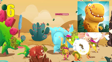 Dino Bash - Level 22 - 25 - All Levels Walkthrough [ Android iOS ] Gameplay