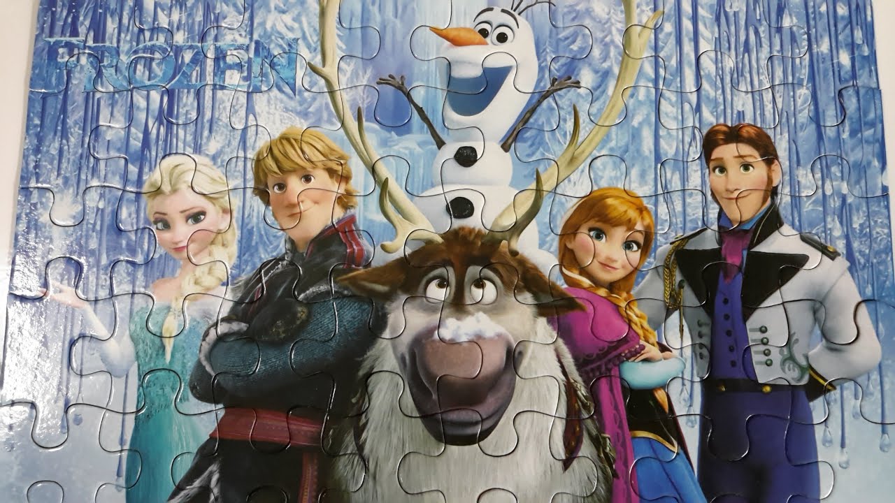Frozen Elsa Anna Puzzle Game | Disney Princess 2016 - YouTube