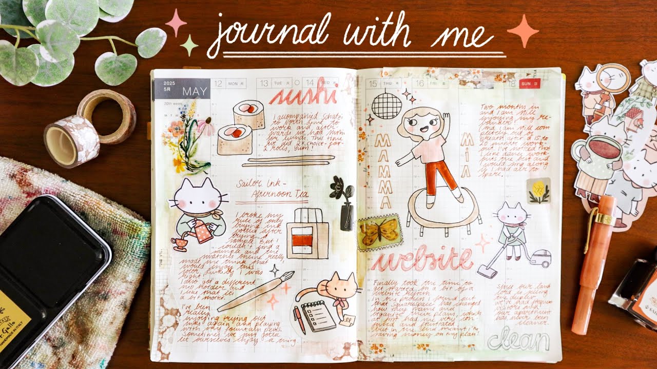 Chatty Journal With Me ✿ Hobonichi Cousin Weekly Spread