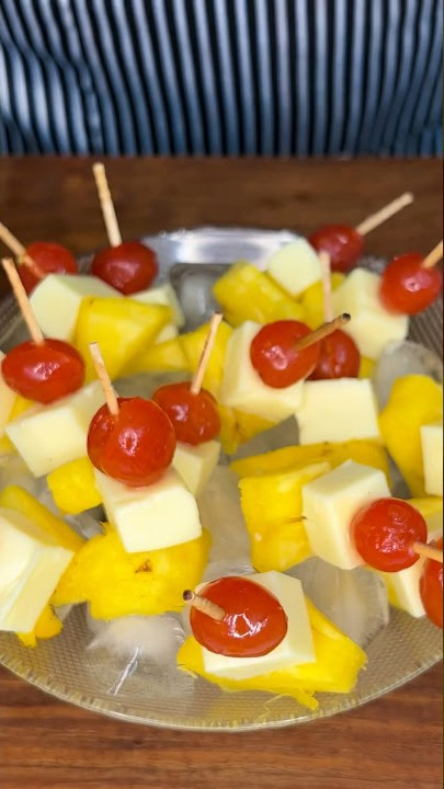 Cheese Cherry Pineapple  #shorts #recipe #food