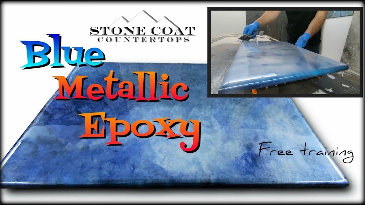 ⁣Blue Sky Metallic Epoxy, You Got This!