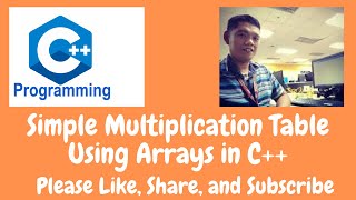Simple Multiplication Table Using Arrays in C++