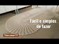 Passo a passo tapete de crochê oval fácil de fazer | Exclusivo Muleke Artesão- PARTE 1