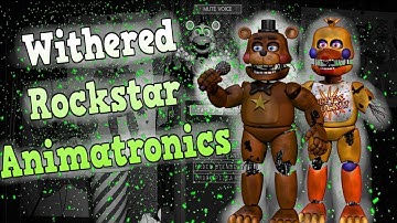 [Fnaf | Speed Edit] Making Withered Rockstar Animatronics | Part 1| Rockstar Freddy and Chica|
