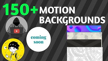 Transform your videos with 150+ motion backgrounds @Algrow & @decodingyt