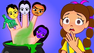 Finger Family Wednesday Addams & More Kids Songs | Nursery Rhymes