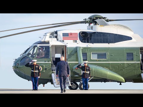 US President Leaves South Korea and Arrives in Japan, Air Force One