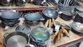 Super Saravana Stores Cast Iron Cookware Collection's | Stainless Steel Kitchen Utensils