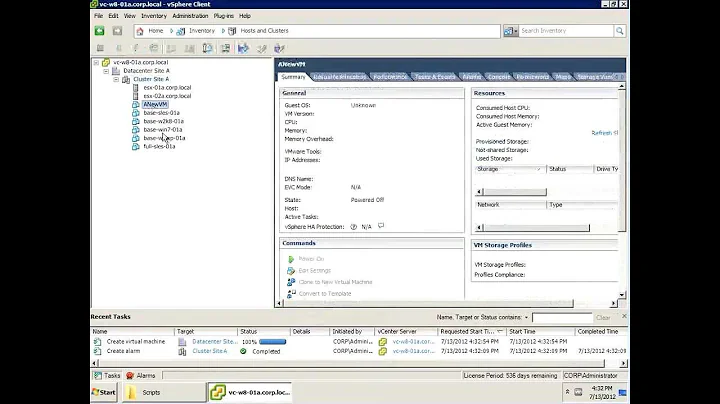 Automated Security Hardening of Virtual Machines using VMware vCenter Alarms