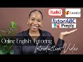 Intro for online english tutoringtipscambly italki preply roadto7k southafricanyoutuber