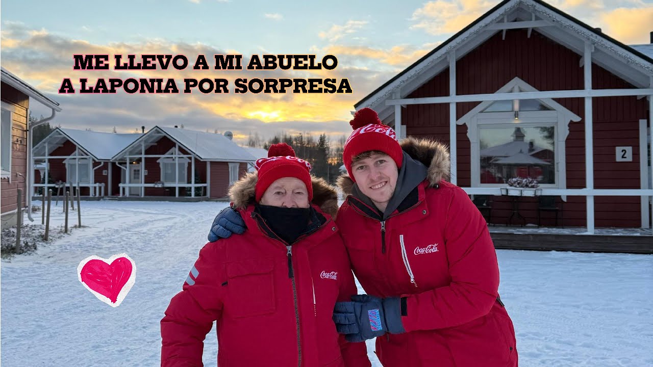 ME LLEVO A MI ABUELO POR SORPRESA A CUMPLIR SU SUEÑO DE NIÑO!! CONOCER A PAPÁ NOEL