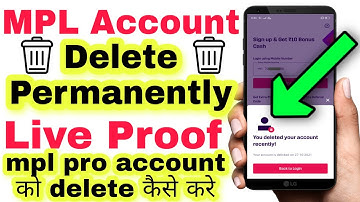 MPL Pro Account Delete Permanently How To Delete MPL Account MPL App Ka Account Delete Kaise Kare