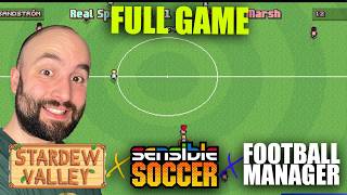 FOOTBALL MANAGER meets SENSIBLE SOCCER in Bang Average Football (FULL GAME MOVIE) screenshot 2