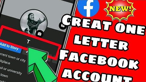 How to creat single name on Facebook।।One letter Facebook account।।single name on Facebook 2021।।