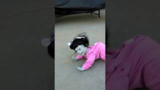 Scary Crawling Zombie Baby Halloween Animontronic