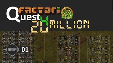 Factorio | Quest4 20 Million Ep. 01 - New Beginnings! | Mass Production 3 Achievement