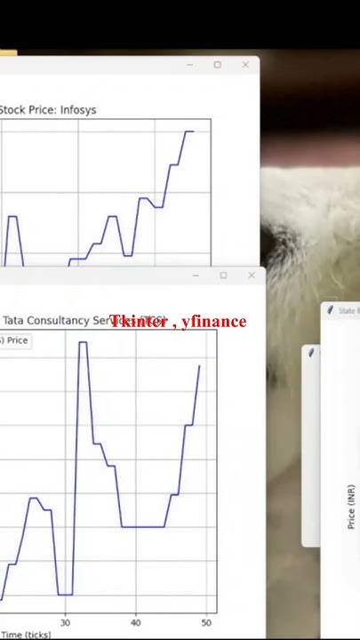 Real time Stock price graph by using Tkinter yfinance - YouTube