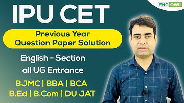 IPU CET - Previous Year Questions For DU JAT | BBA | BCA | B.ED |B.COM | B.EL.ED |