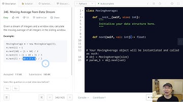 346. Moving Average from Data Stream - English Version