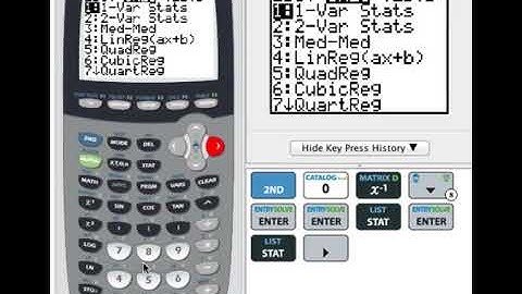 TI 84 Video  Correlation Coefficent